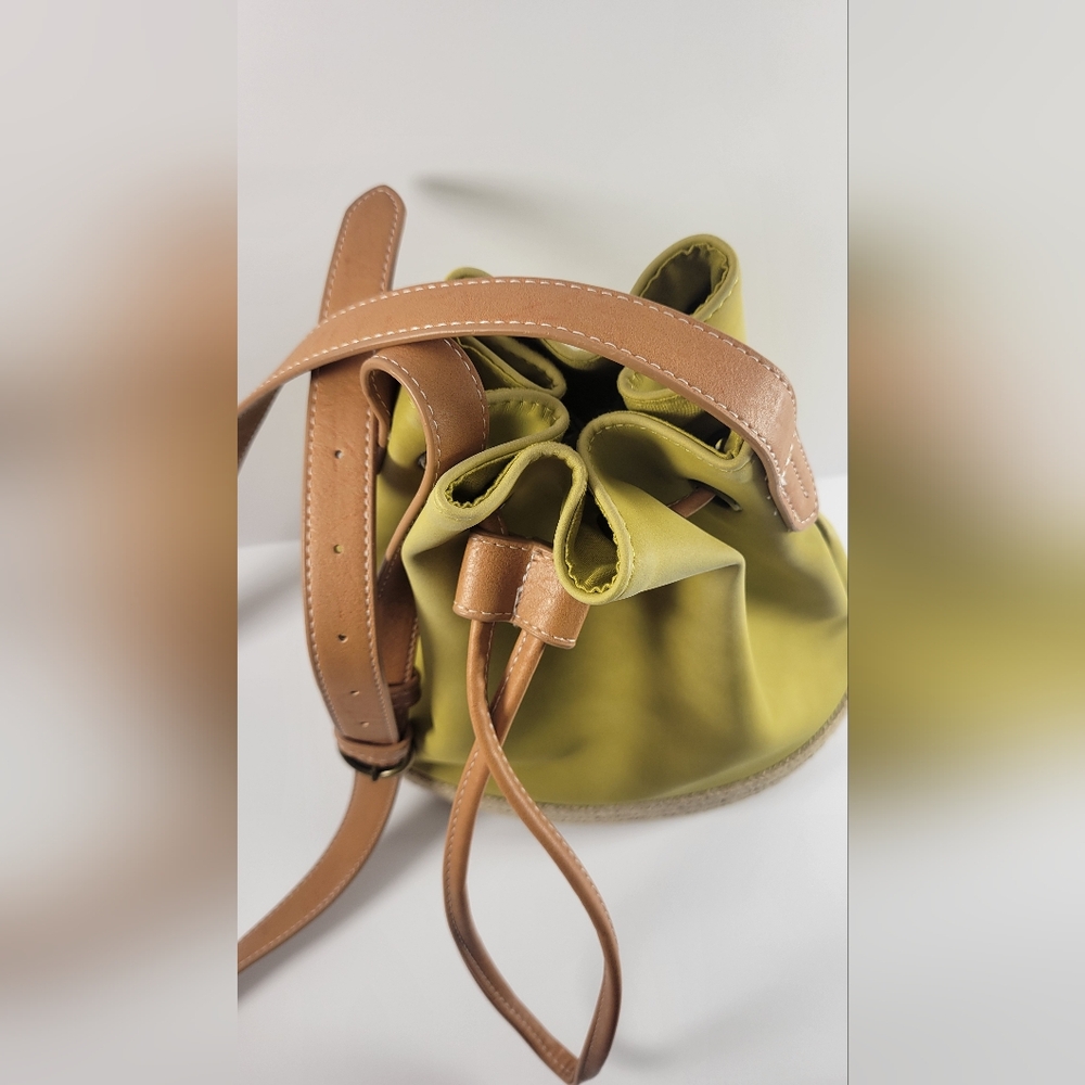 Universal Thread Pixie Green And Rope Bucket Bag - image 2